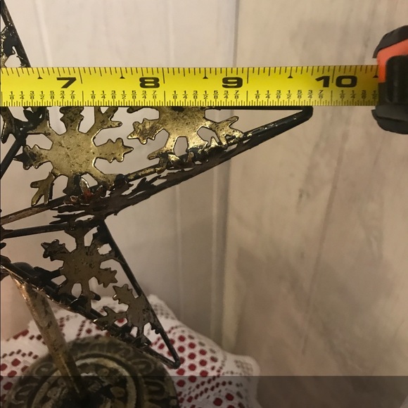 Metal Decorative Star with Snowflake Design - Picture 10 of 10